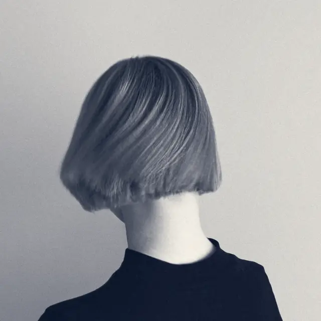 A sleek, precise bob seen from behind